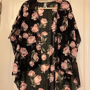 Floral blouse/wrap